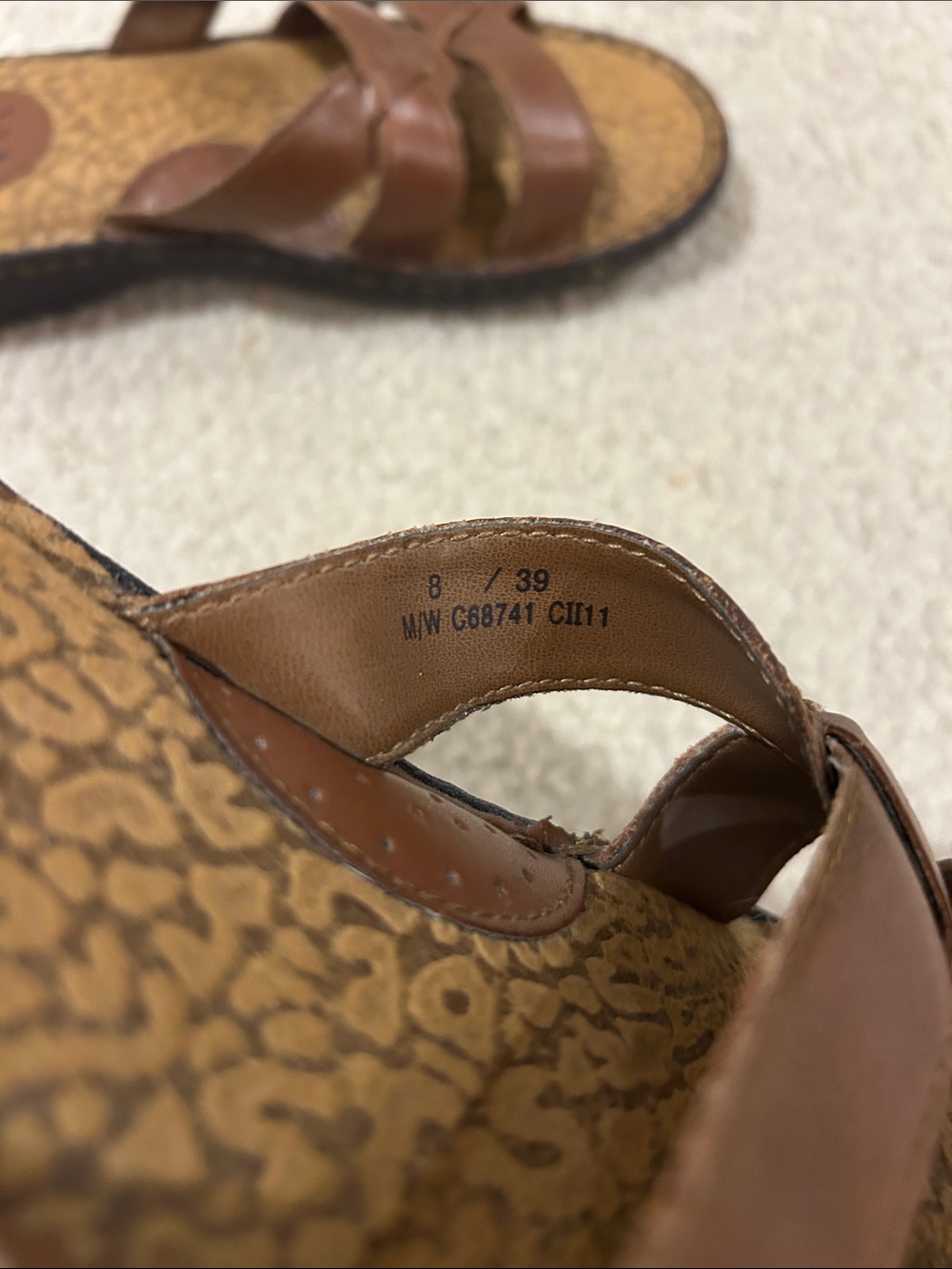 B.O.C Born Concept Leather Slide Sandals - Picture 2 of 3